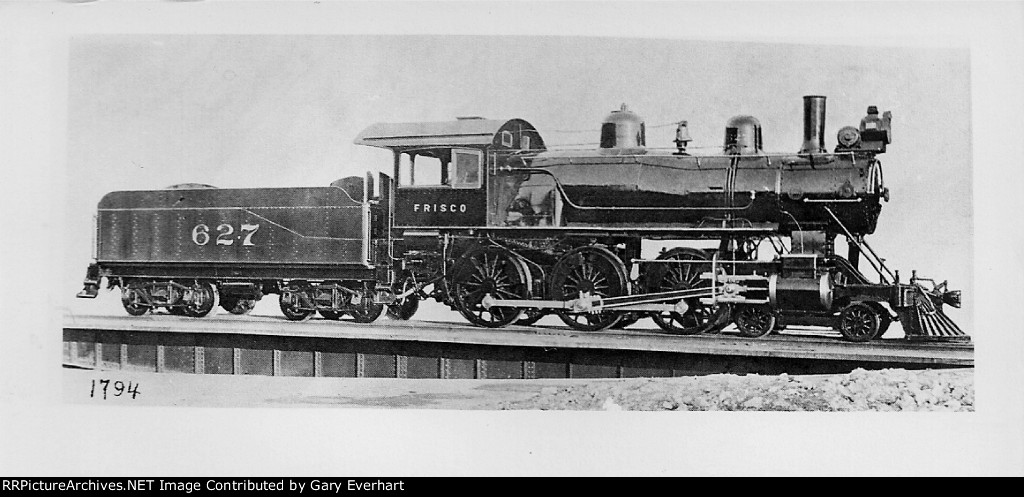 SLSF 4-6-0 #627 - "Frisco", St Louis-San Francisco Rwy